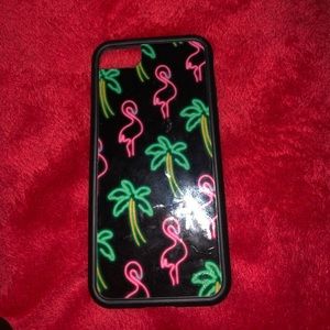 Flamingo & Palm Tree Wildflower case